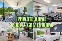 Lakefront Pool Home w/ Game Room | Central Spot!
